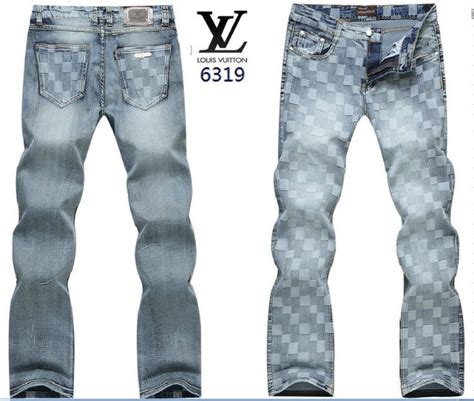 replica mens louis vuitton jeans|louis vuitton checkered pants.